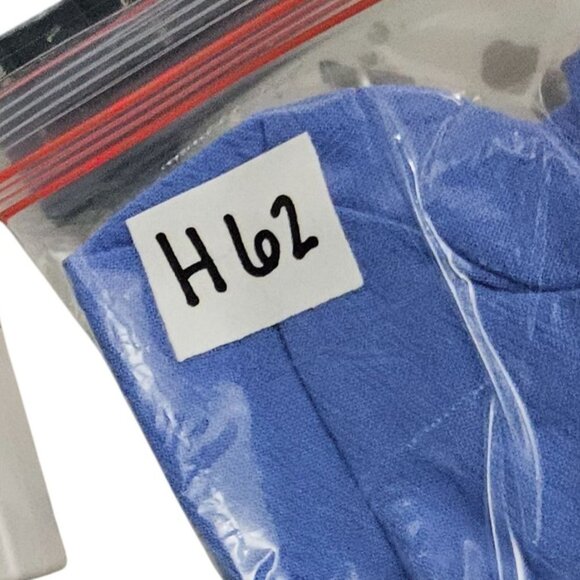 CMC Hand-Painted Iris Blue Tunic Top Sleeves XXL Cotton Lightweight Art you wear - Picture 8 of 8